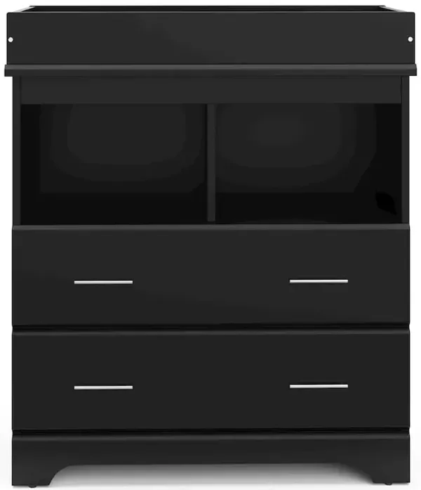 Storkcraft Brookside 2 Drawer Changing Chest - Black