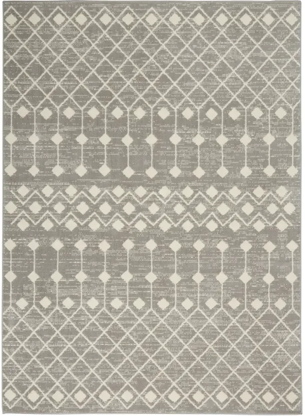 Grafix GRF37 Gray 5'3" x 7'3" Rug