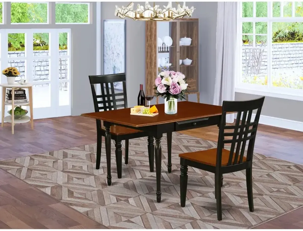 Dining Room Set Black & Cherry