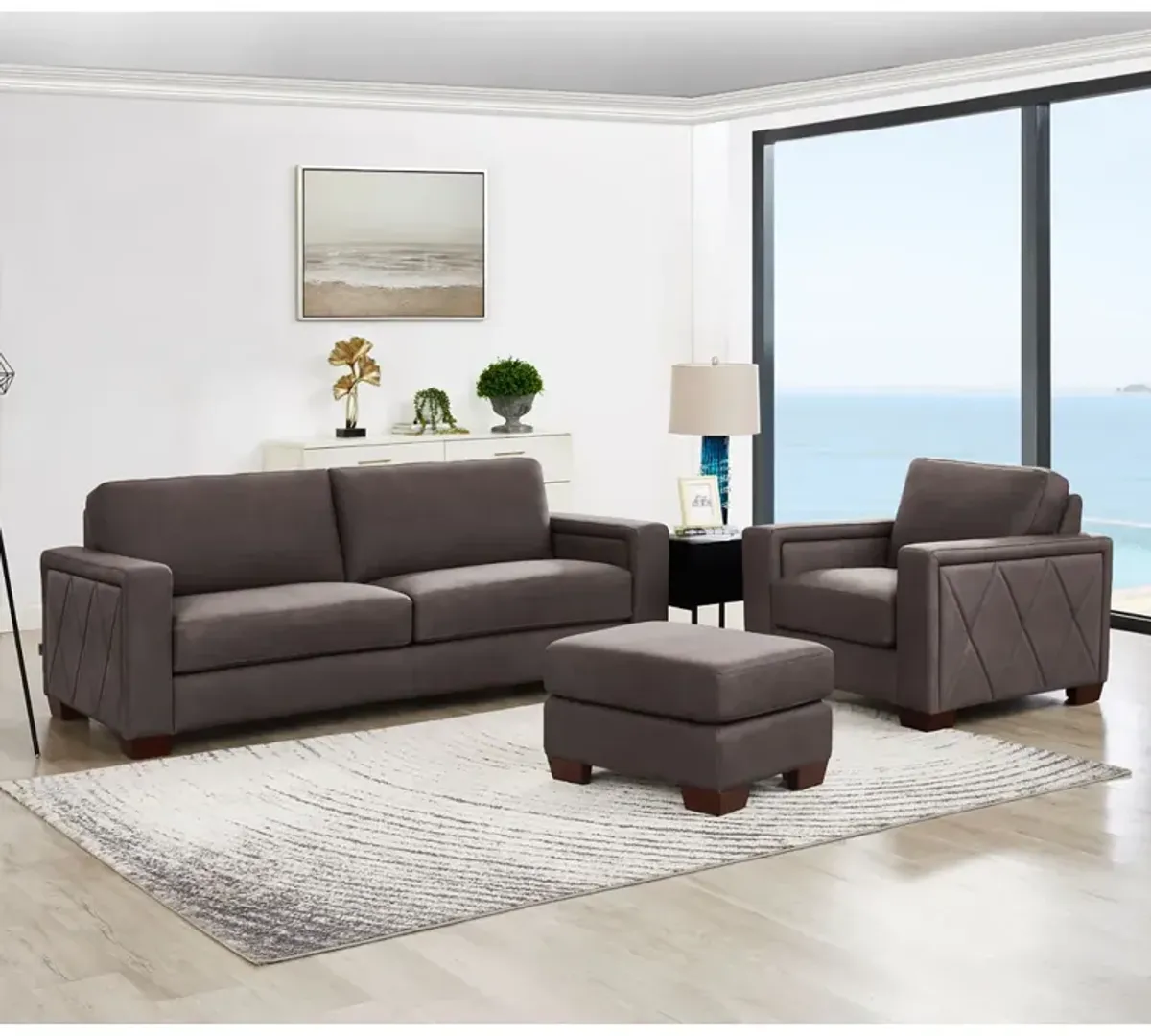 Marciano Top Grain Leather Sofa