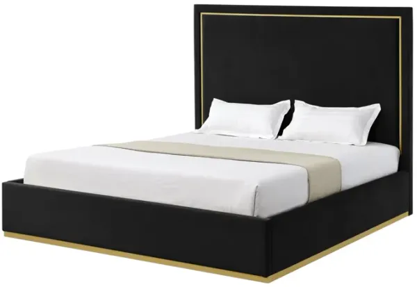 Inspired Home Emil Velvet Platform Bed