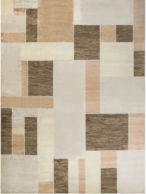 Astra Machine Washable ASW09 Blue Green/Multicolor 2'2" x 10' Rug
