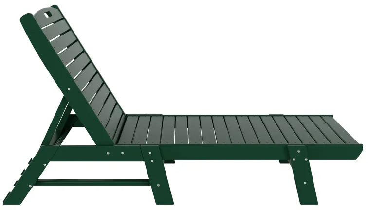 Reclining Outdoor Patio Adjustable Chaise Lounge Chair