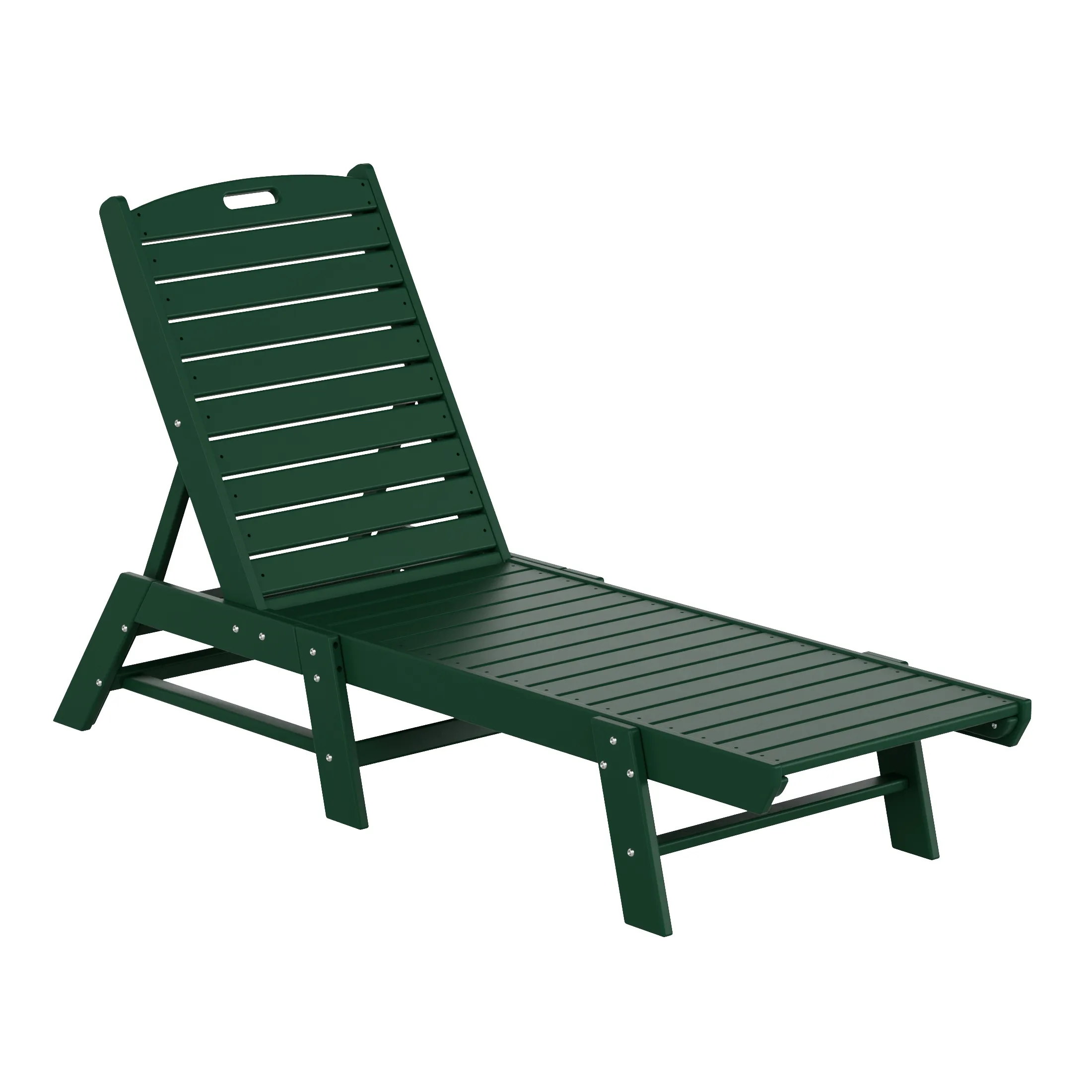 Reclining Outdoor Patio Adjustable Chaise Lounge Chair