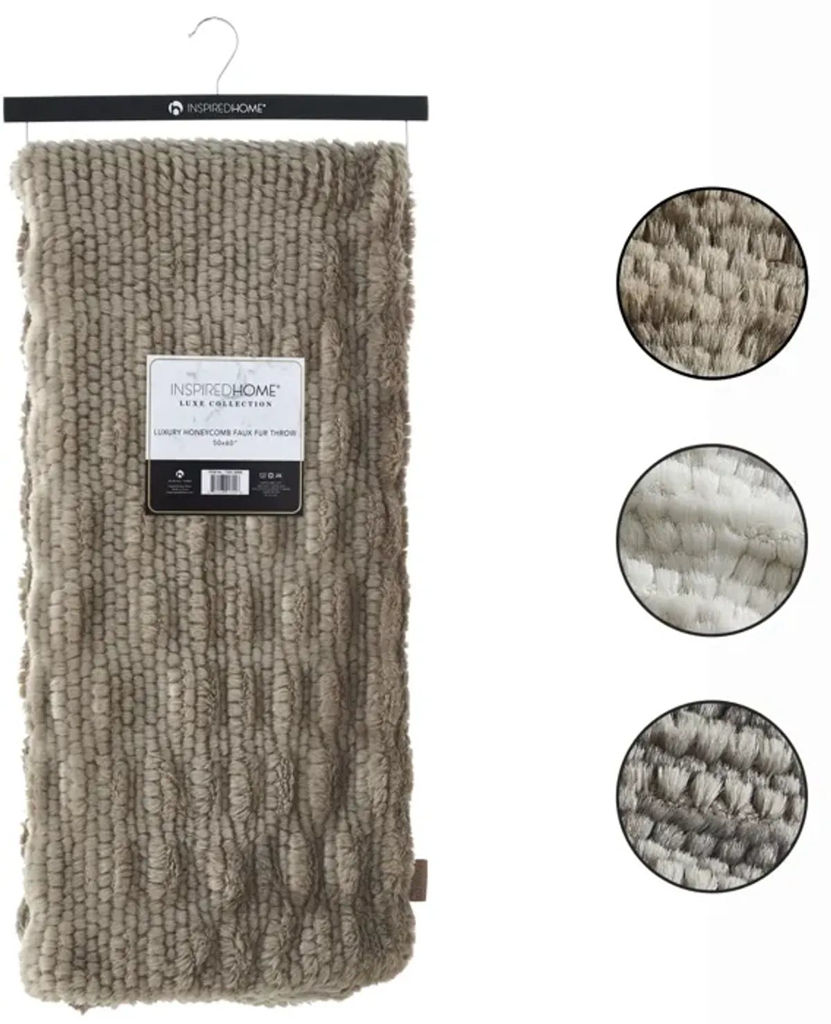 Inspired Home Baron Knit Throw 50"x60"