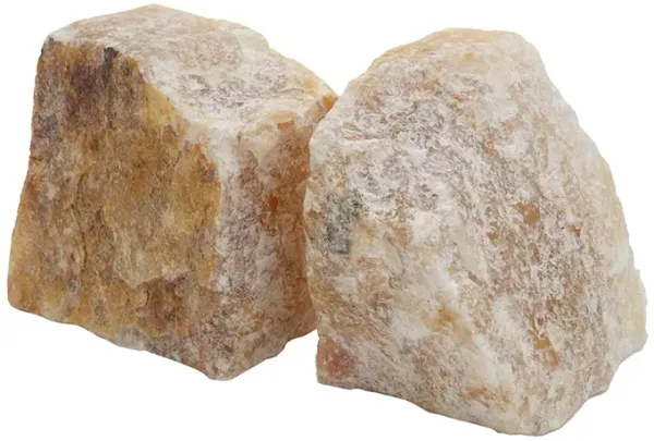4 Inch Quartz Geode Bookend, Naturally Textured Shape, Brown and Beige-Benzara