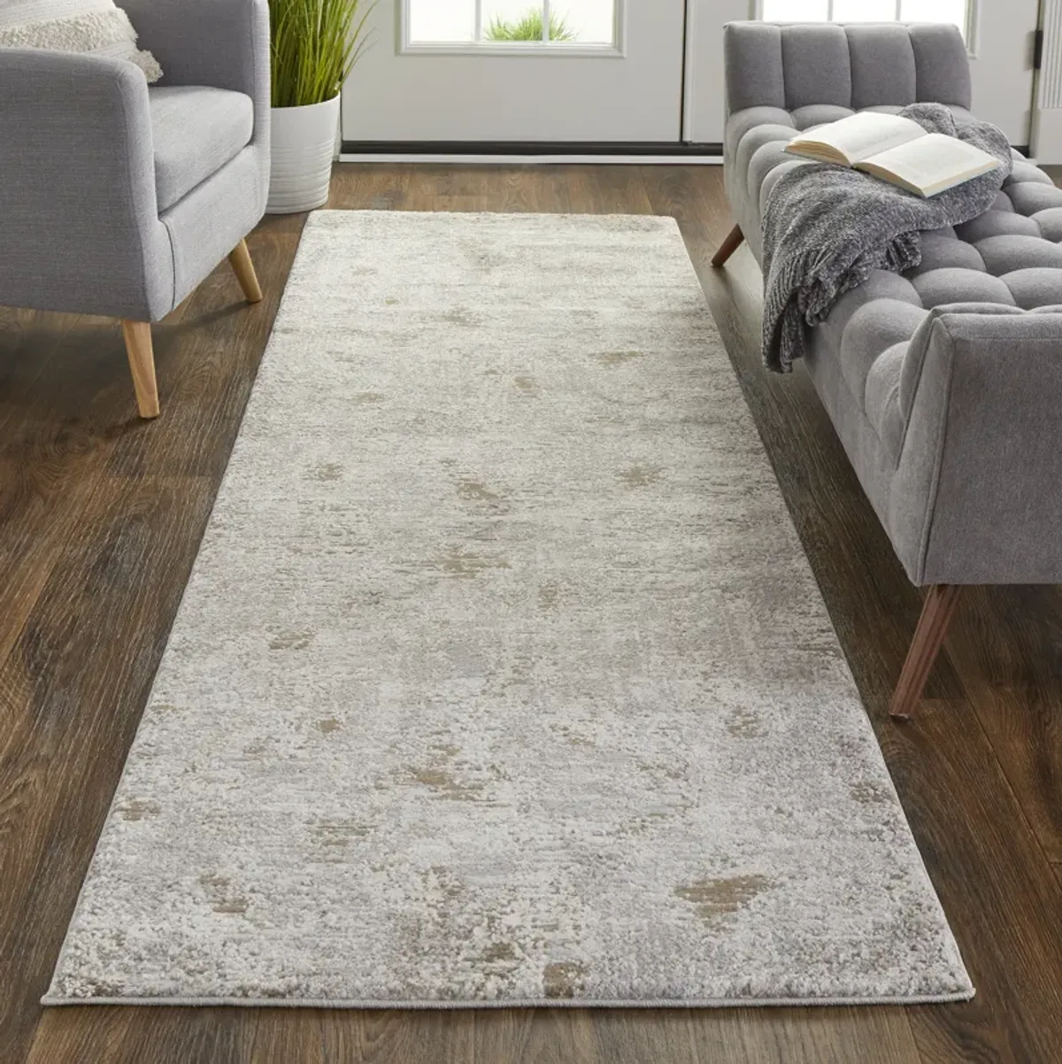 Vancouver 39FHF Ivory/Gray/Tan 5' x 8' Rug