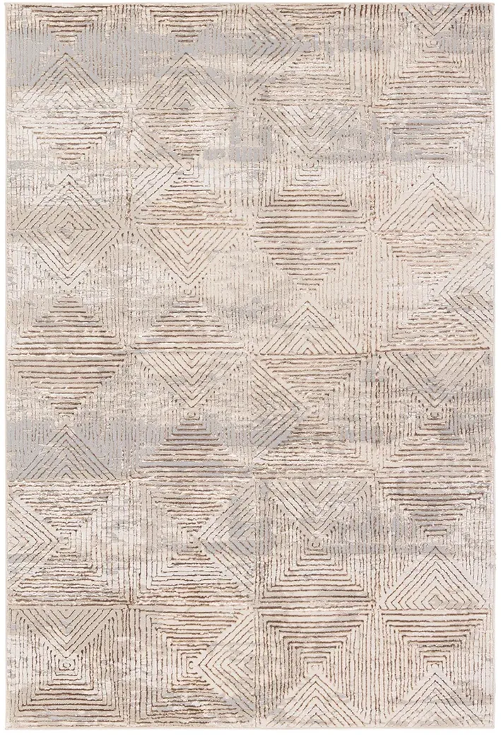 Catalyst Eshe Tan/Taupe 5' x 7'6" Rug