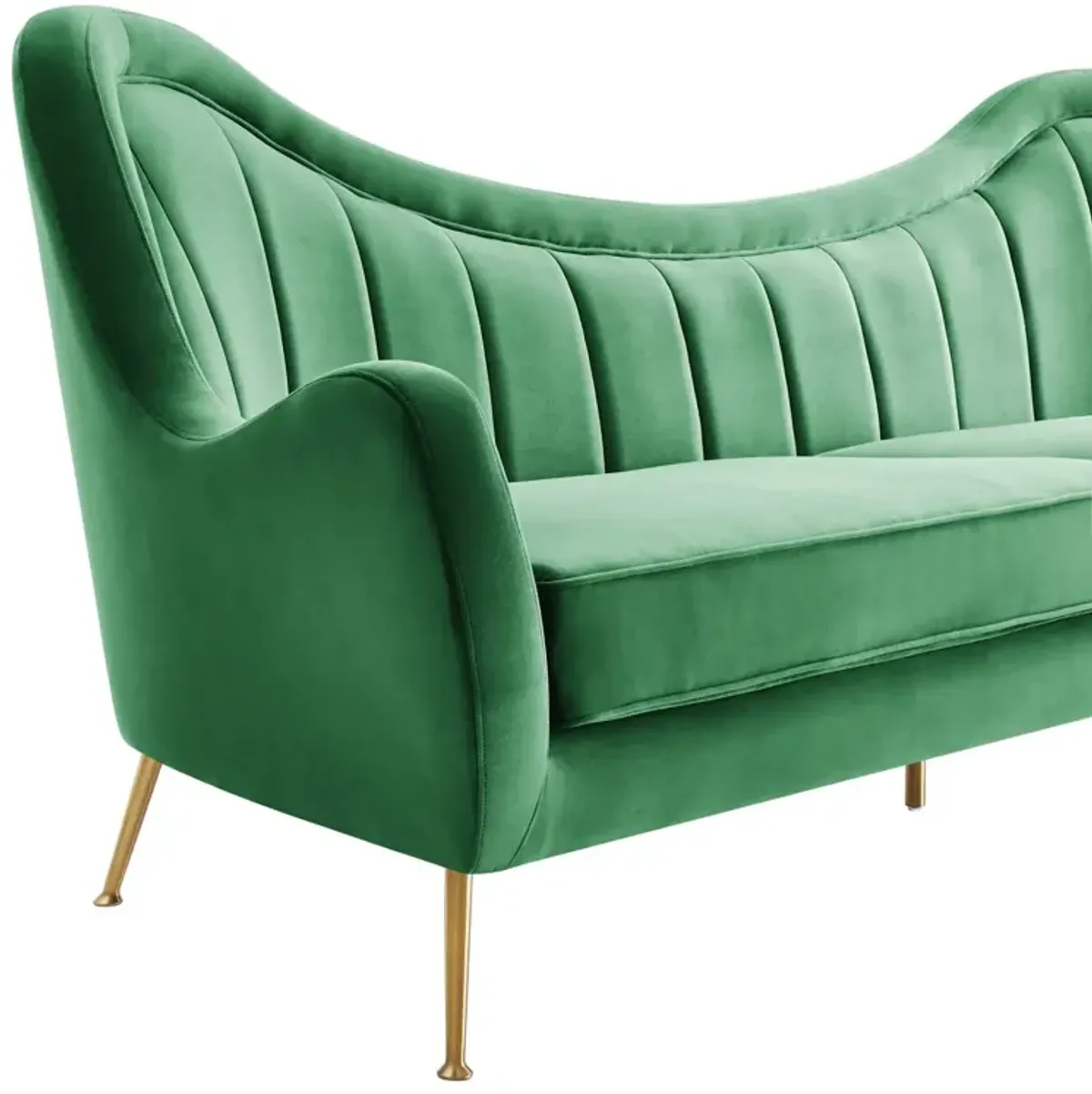 Cheshire Channel Tufted Performance Velvet Sofa