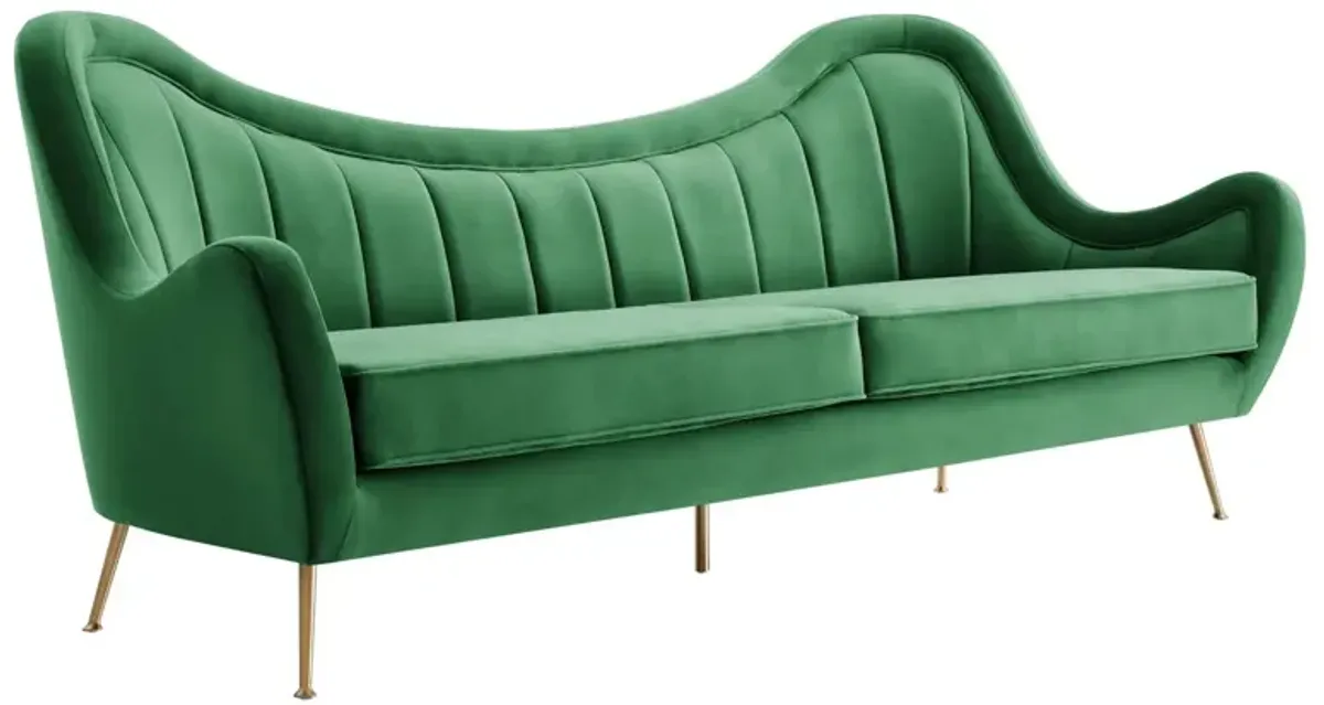 Cheshire Channel Tufted Performance Velvet Sofa