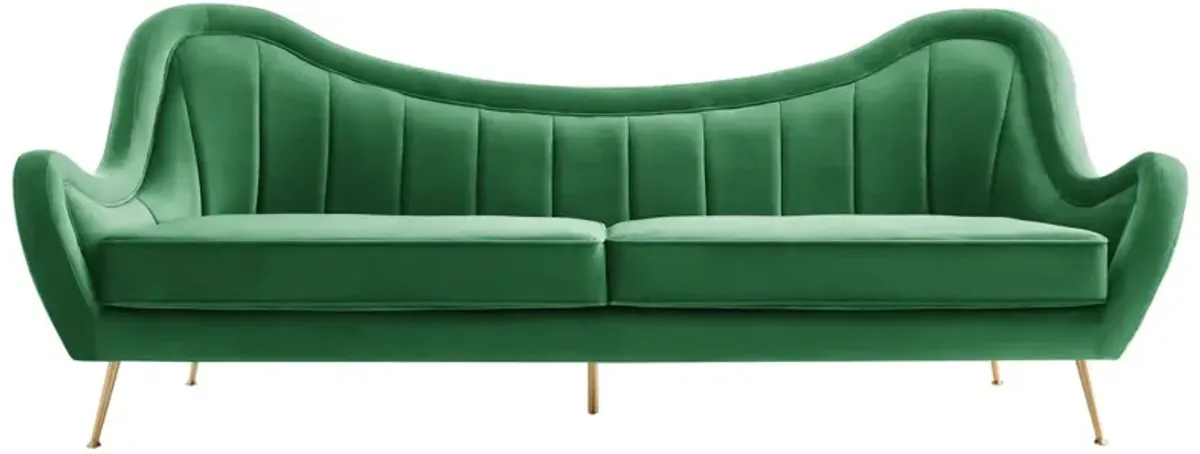 Cheshire Channel Tufted Performance Velvet Sofa