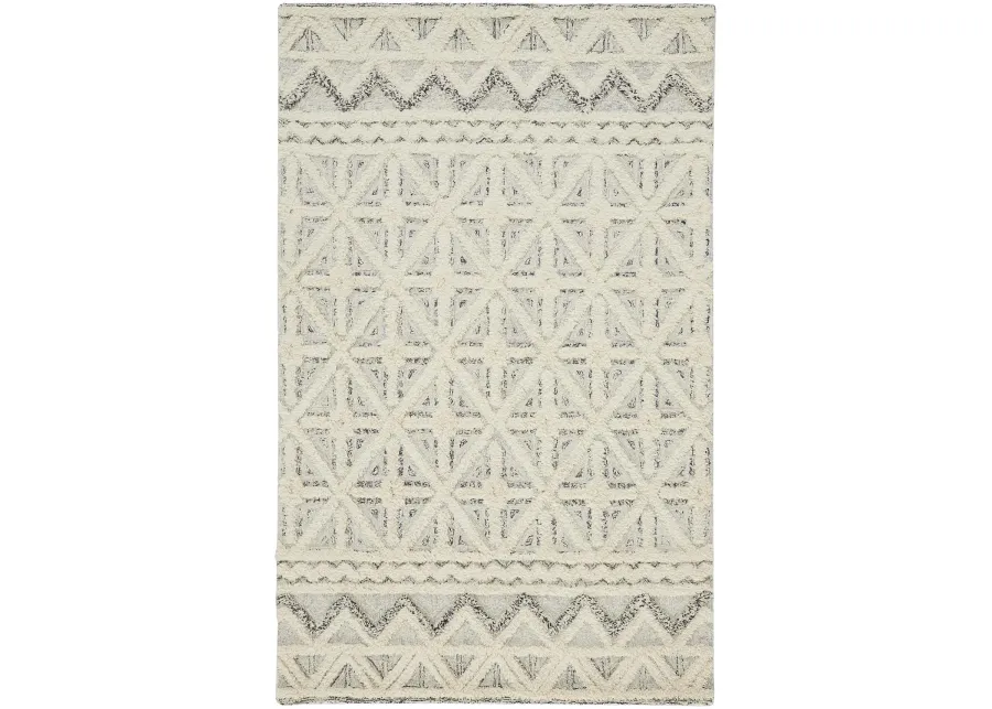 Anica 8007F Ivory/Black 9' x 12' Rug