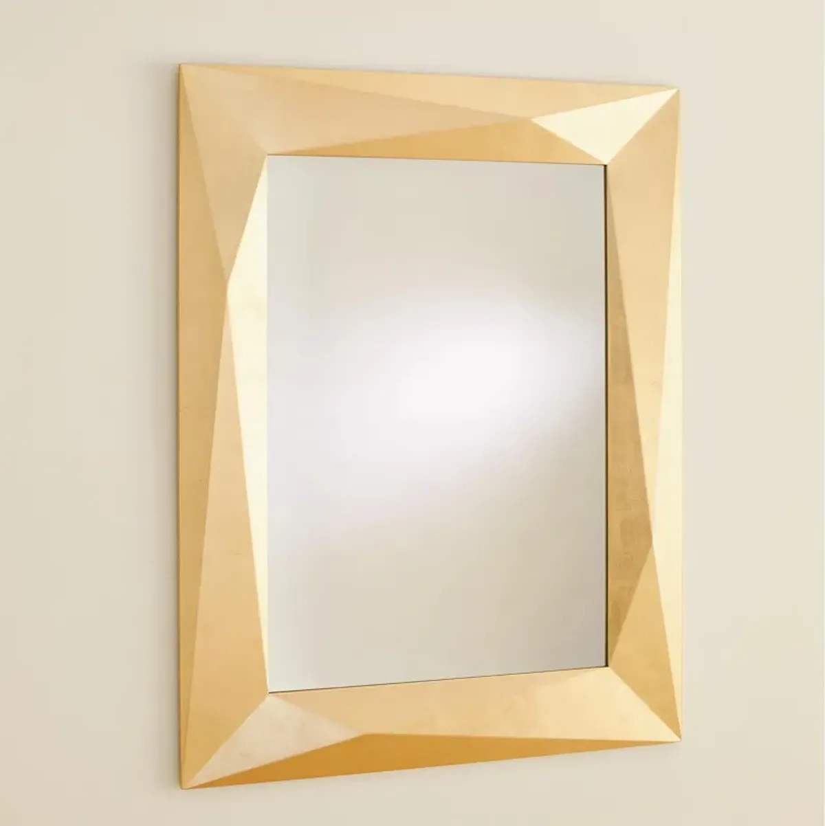 Angular Gold Mirror