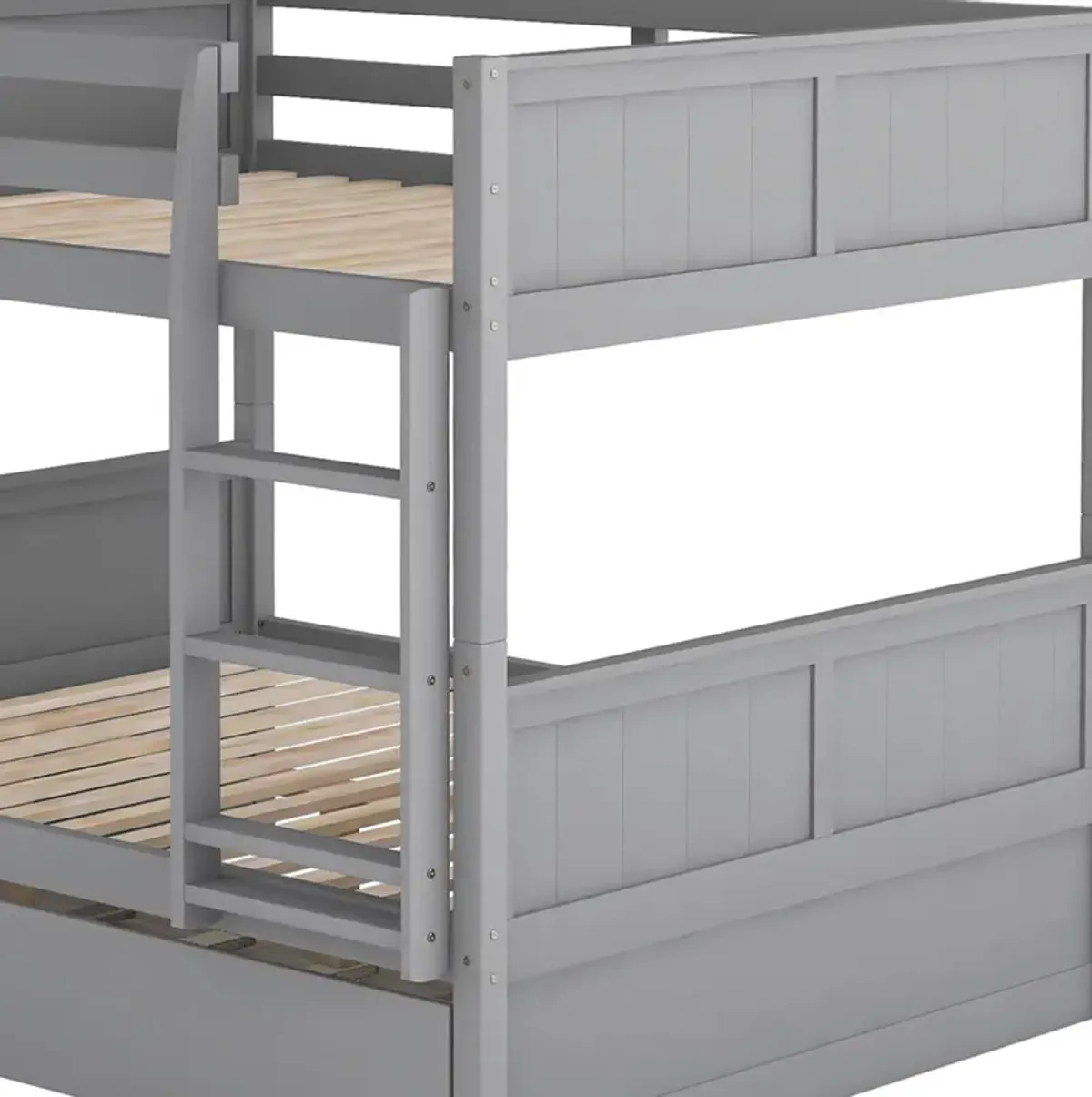 Full Over Full Bunk Bed With Twin Size Trundle