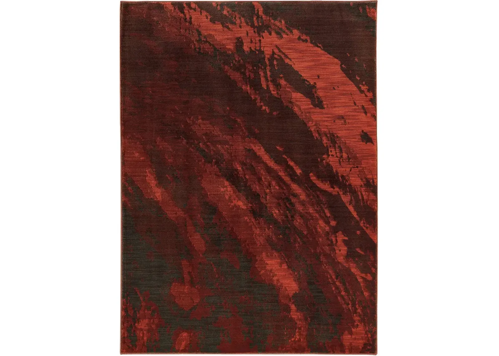 Sedona 3'10" x 5'5" Red Rug