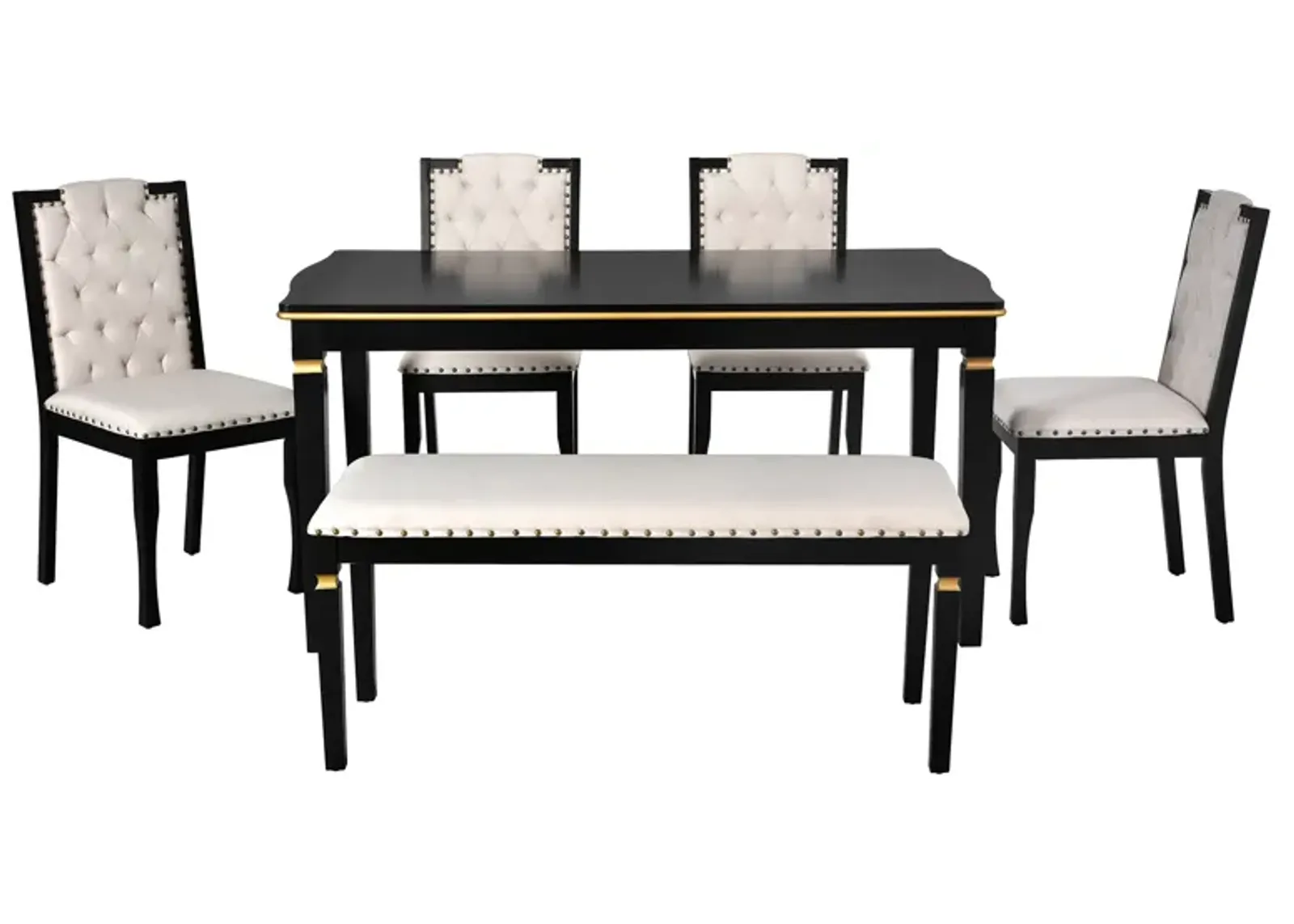 Merax 6-Piece Kitchen Dining Table Set