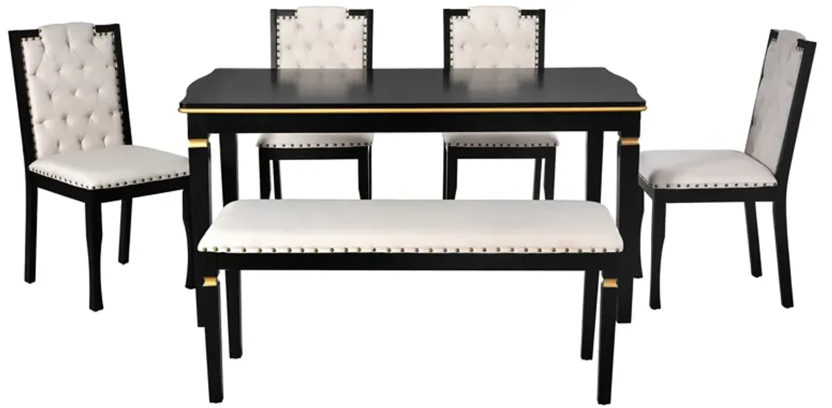 Merax 6-Piece Kitchen Dining Table Set