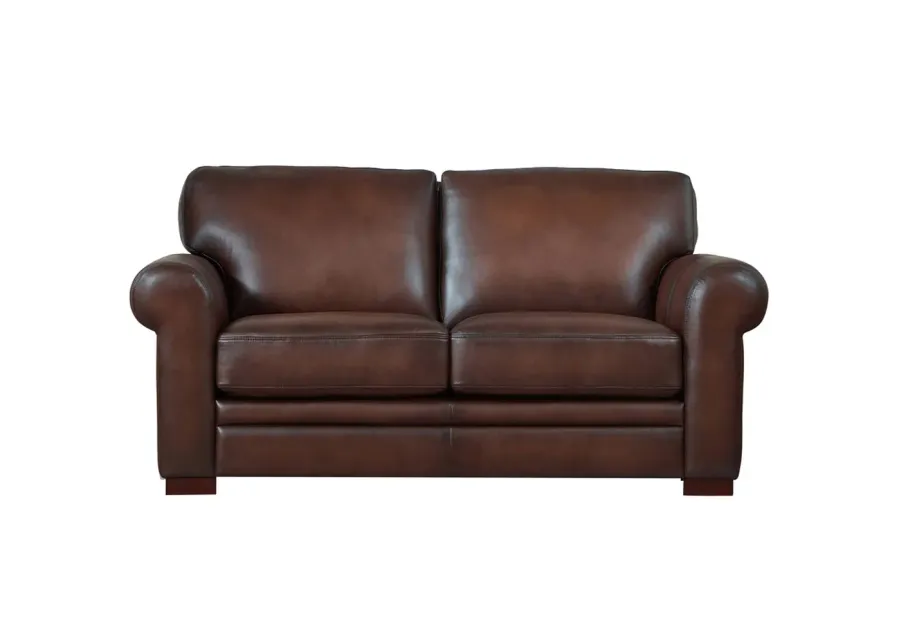 Brookfield Top Grain Leather Loveseat