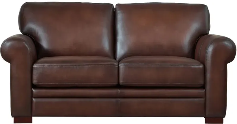 Brookfield Top Grain Leather Loveseat