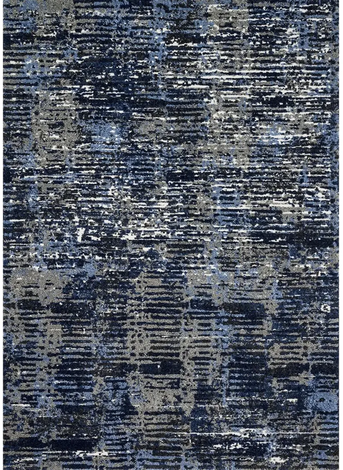 Viera VR09 Dark Blue/Grey 5'3" x 7'7" Rug