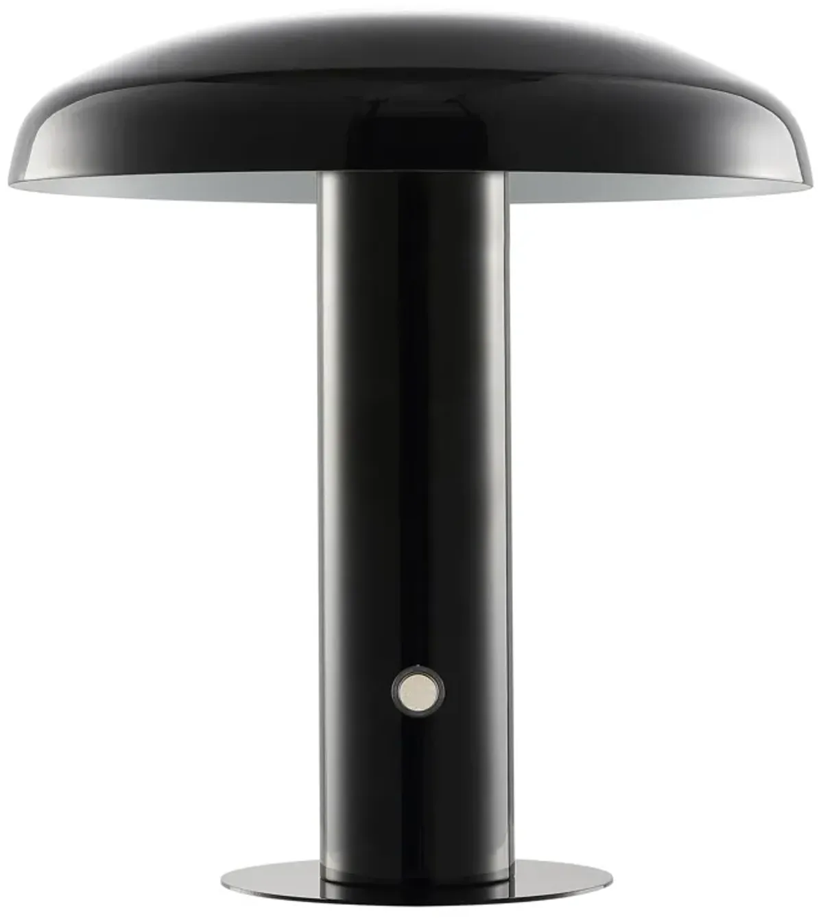 Suillius Contemporary Bohemian Rechargeablecordless Iron Integrated LED Mushroom Table Lamp