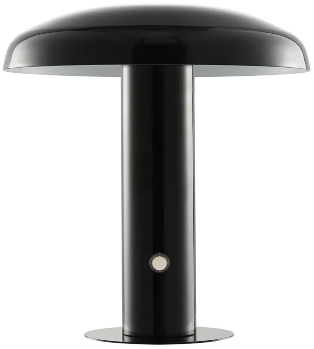 Suillius Contemporary Bohemian Rechargeablecordless Iron Integrated LED Mushroom Table Lamp