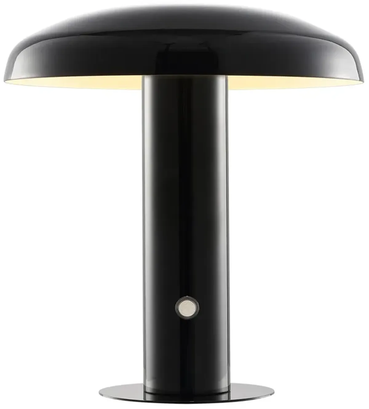 Suillius Contemporary Bohemian Rechargeablecordless Iron Integrated LED Mushroom Table Lamp