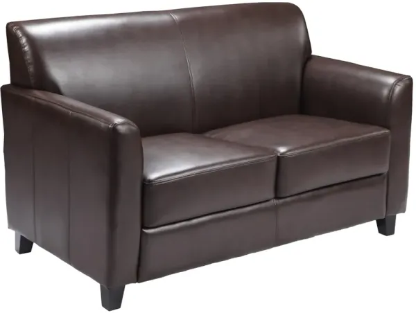 Flash Furniture HERCULES Diplomat Series Brown LeatherSoft Loveseat