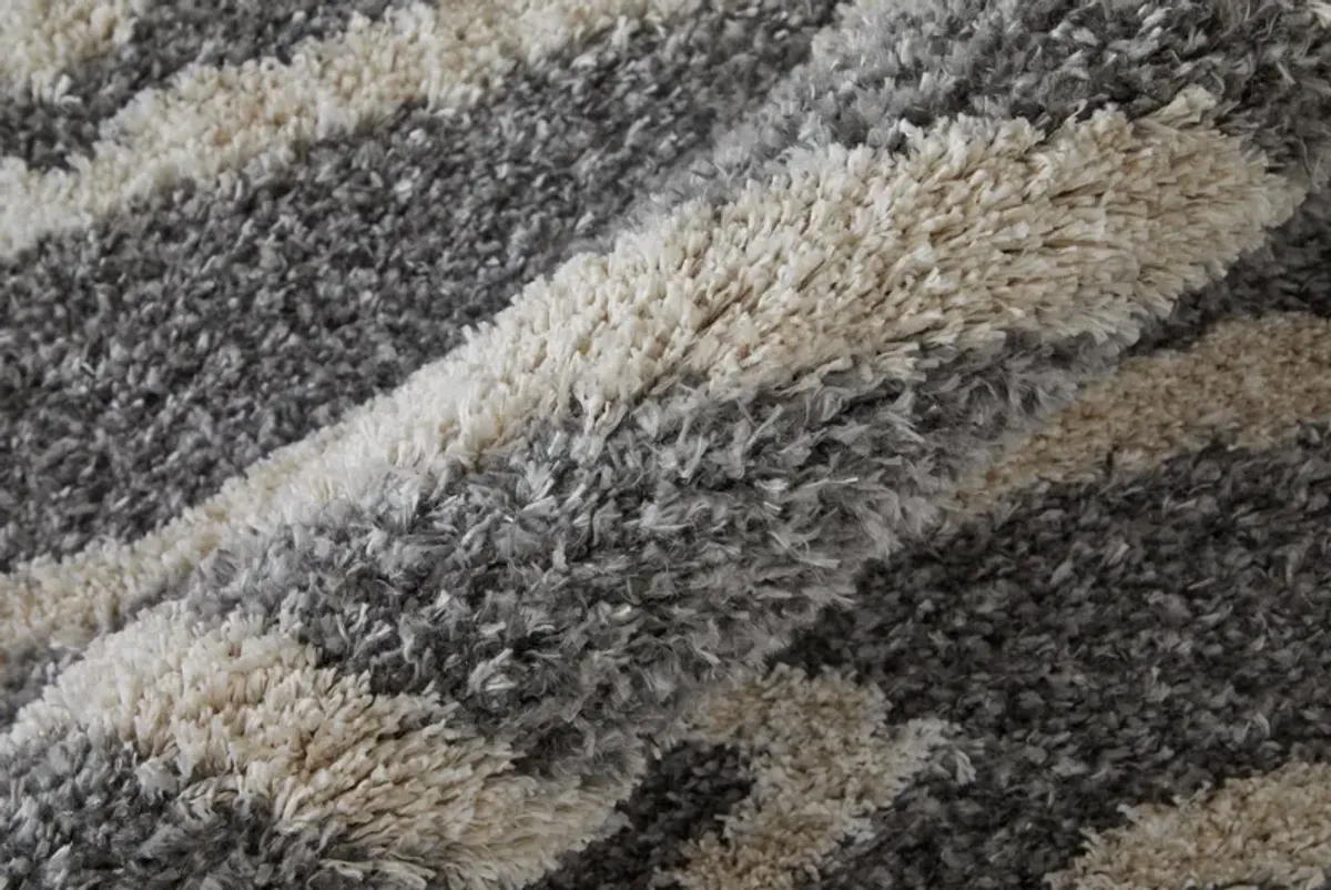 Mynka 39IBF Gray/Ivory 2' x 3' Rug