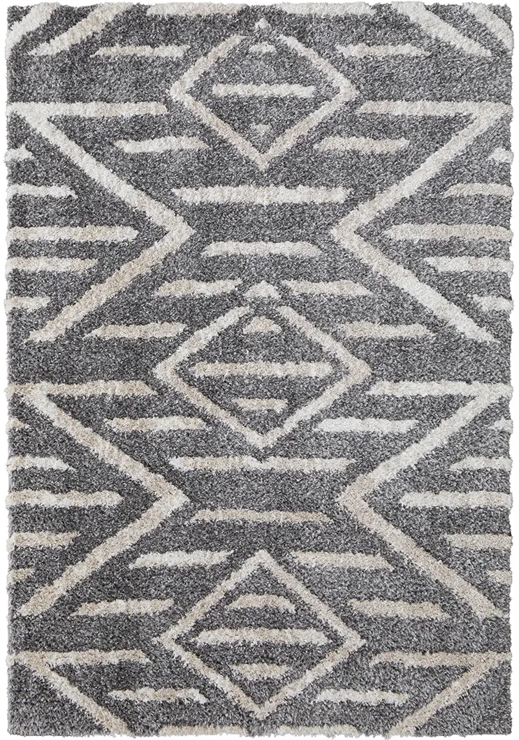 Mynka 39IBF Gray/Ivory 2' x 3' Rug