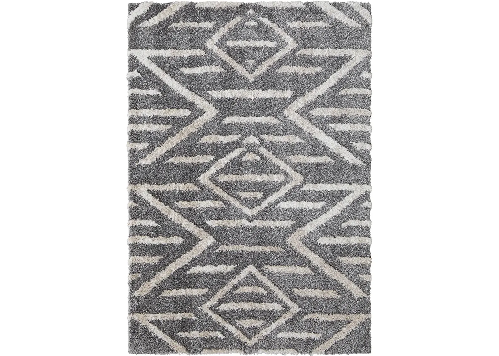 Mynka 39IBF Gray/Ivory 2' x 3' Rug