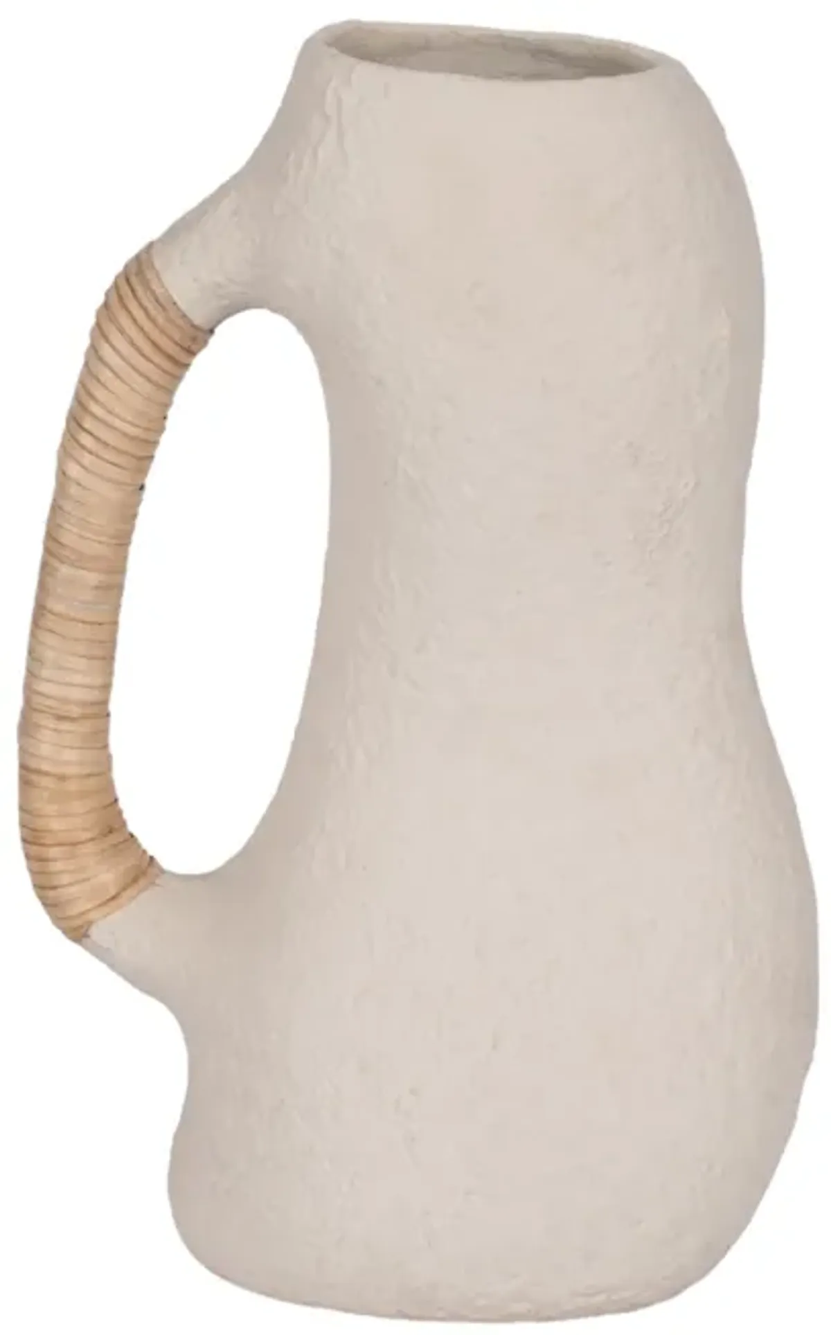13" Ivory Ceramic Vase