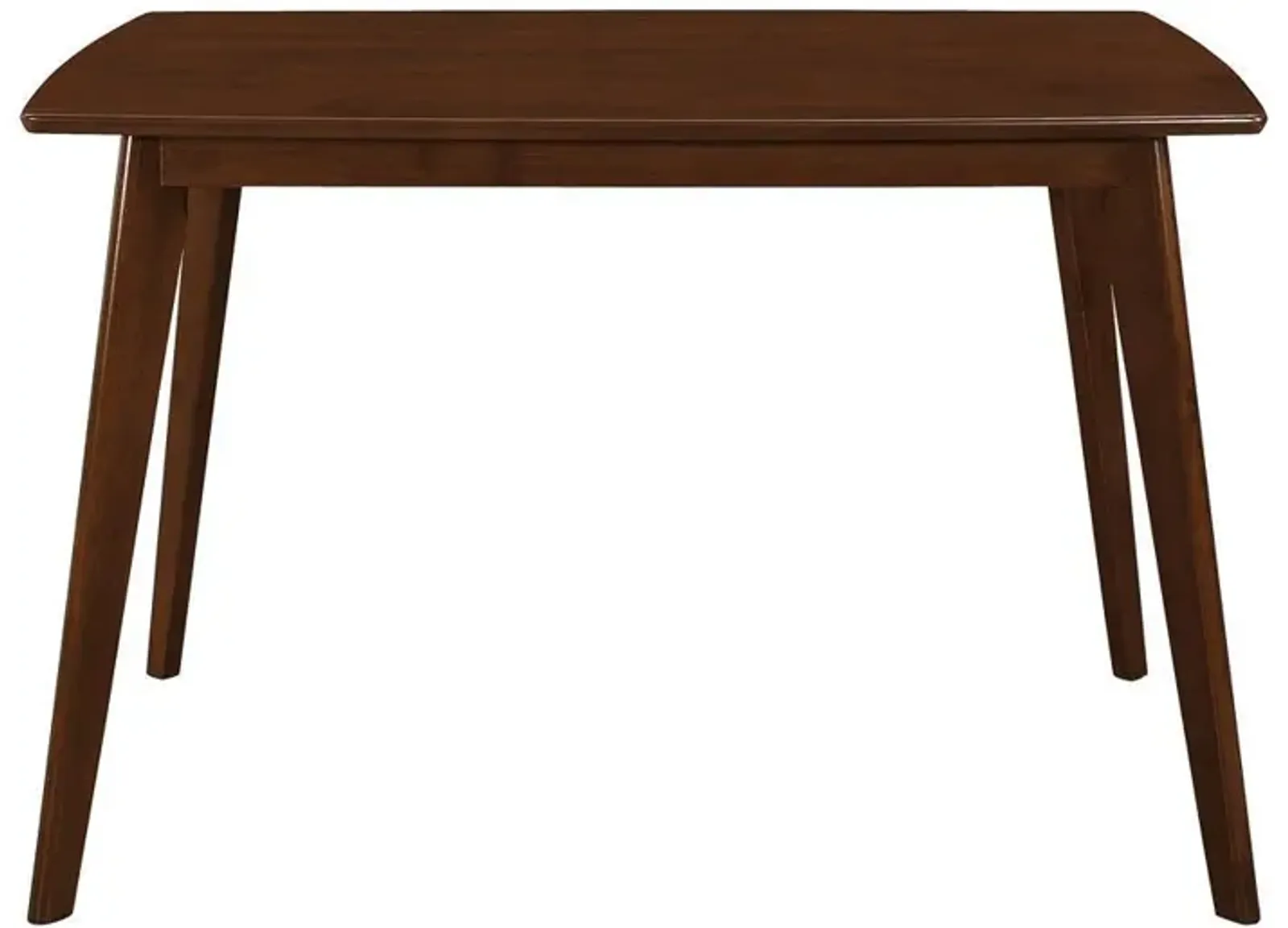 Kersey Dining Table with Angled Legs Chestnut