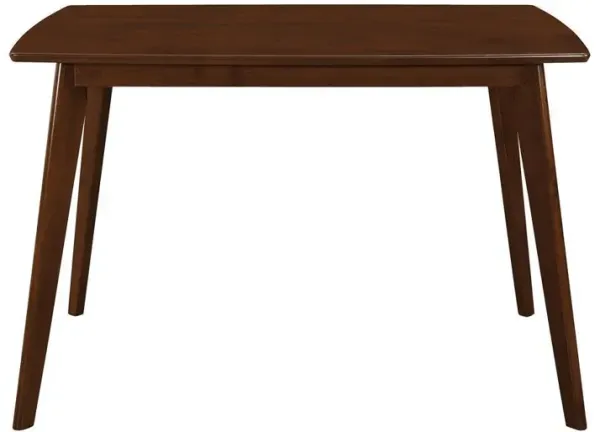 Kersey Dining Table with Angled Legs Chestnut