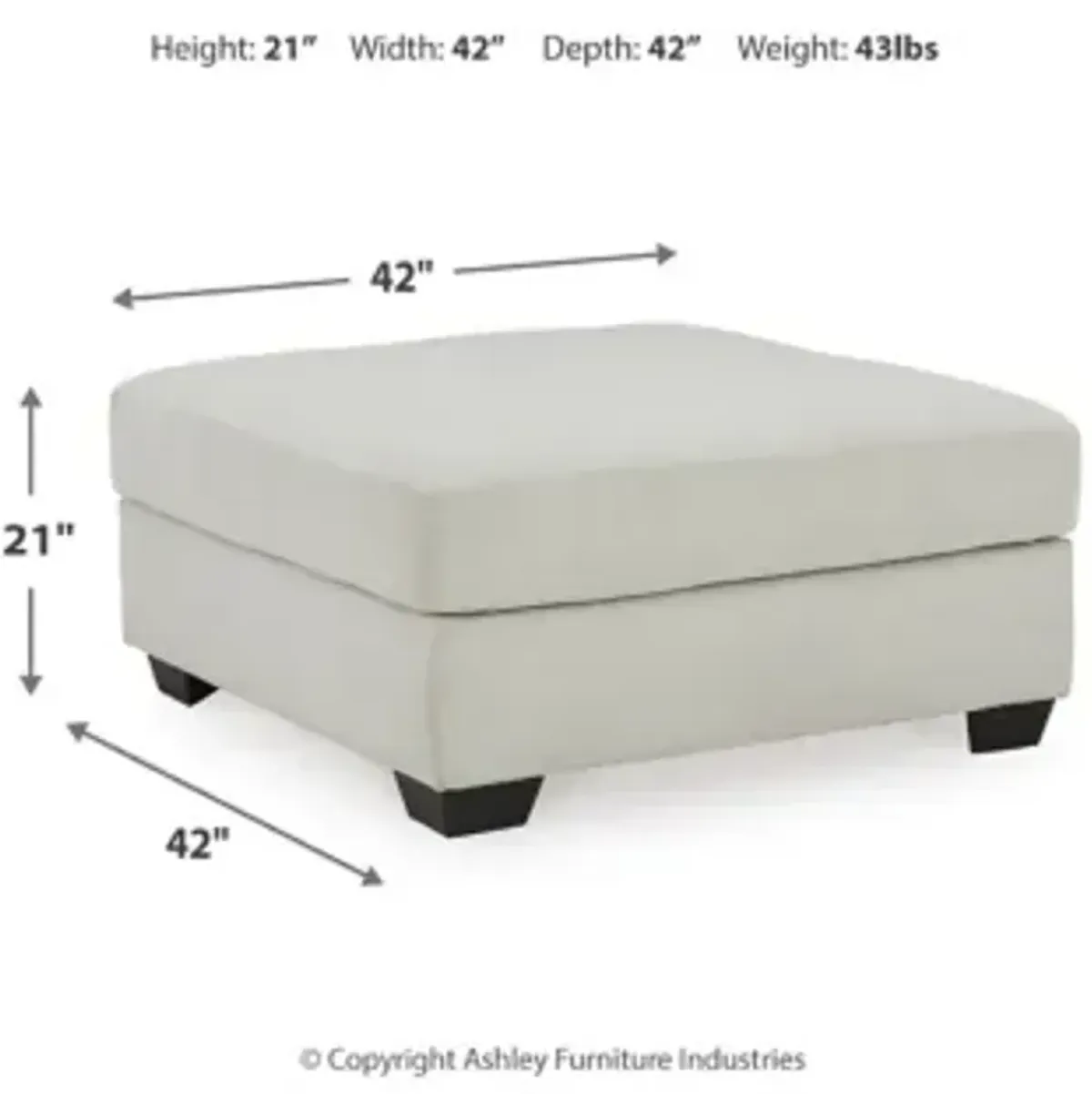 Lowder Oversized Accent Ottoman