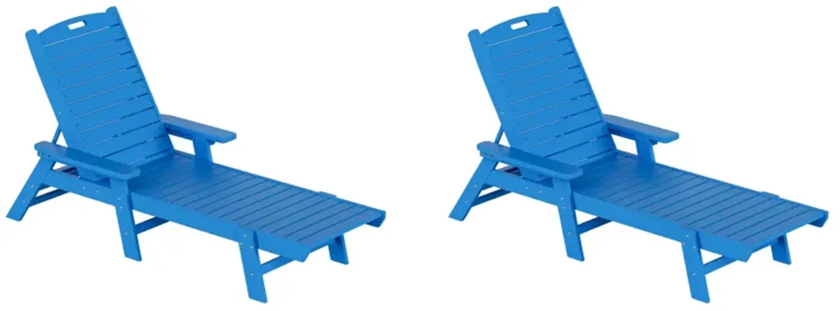 WestinTrends Adirondack Outdoor Chaise Lounge (Set of 2)