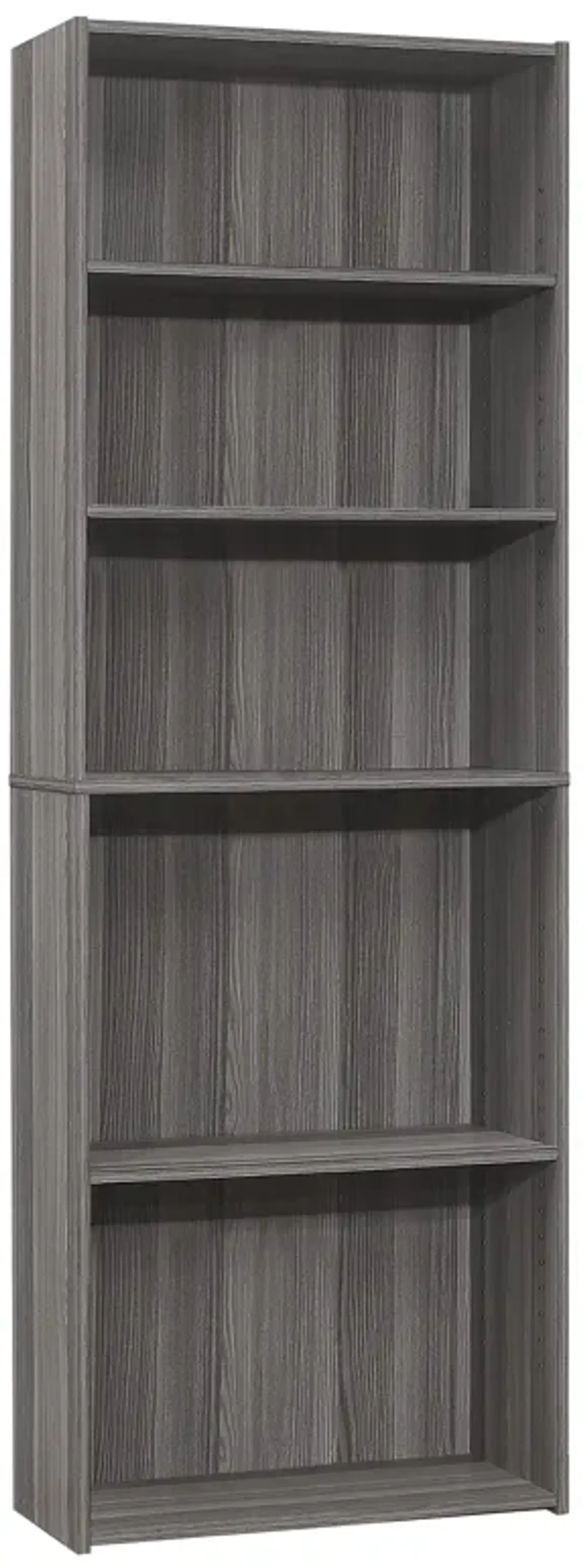 Monarch Specialties I 7469 Bookshelf, Bookcase, 6 Tier, 72"H, Office, Bedroom, Laminate, Grey, Transitional