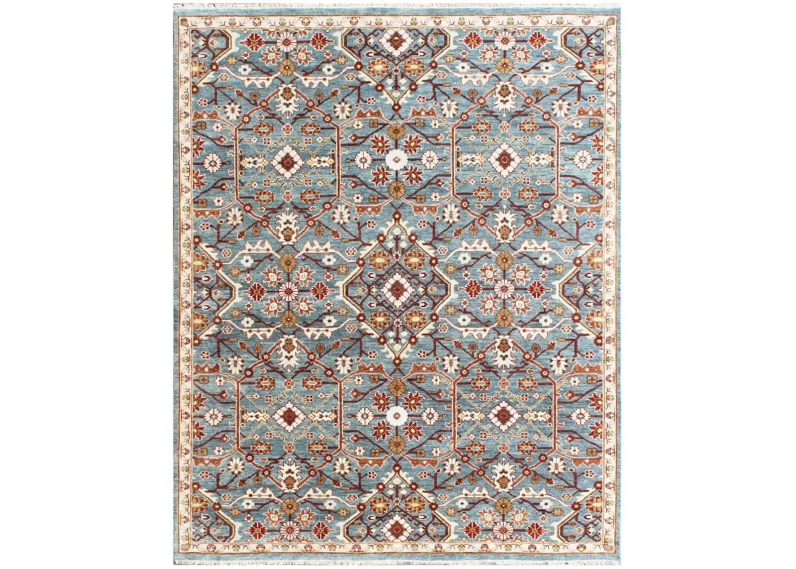 Marque MAR297B Blue 10" x 14" Rug