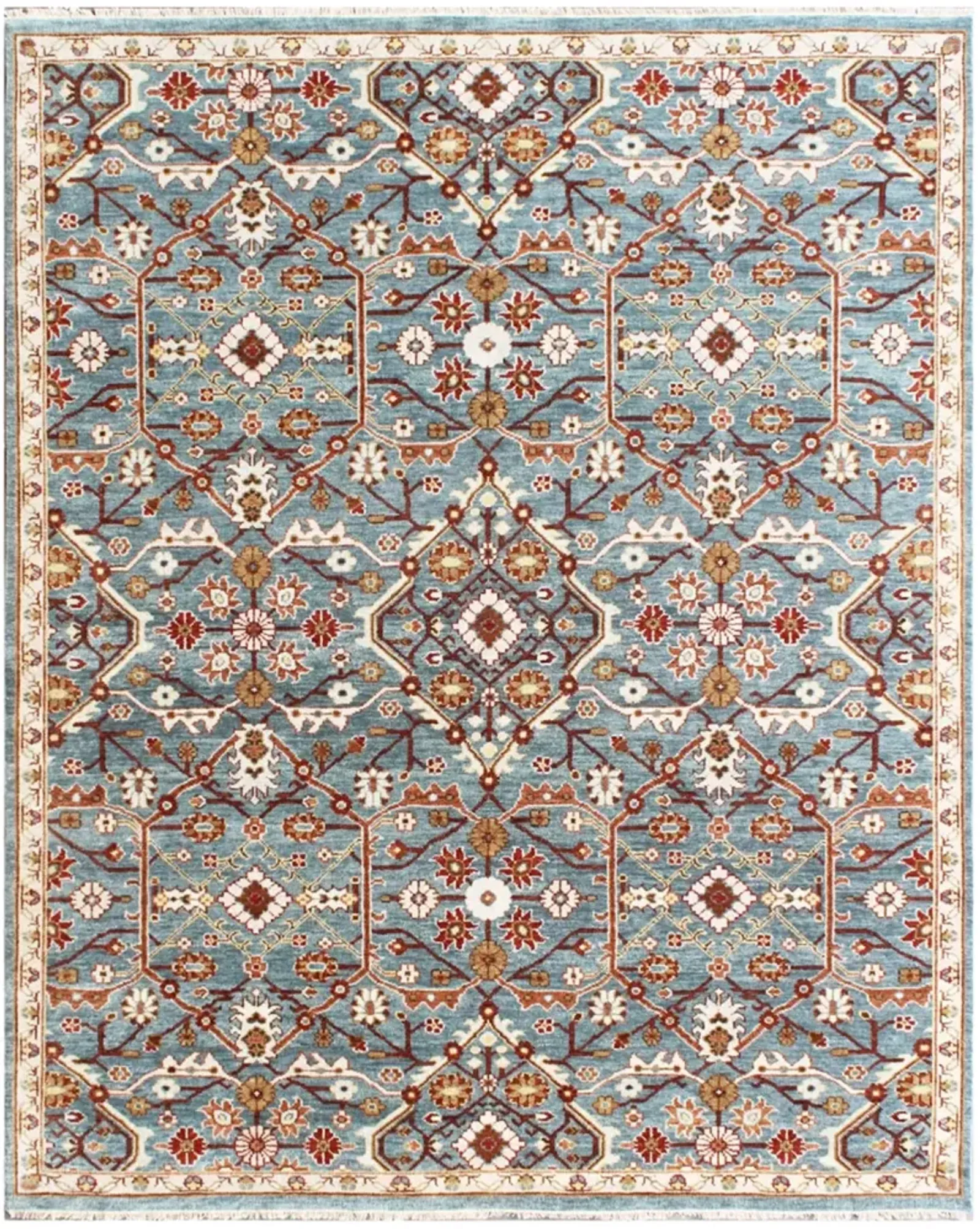 Marque MAR297B Blue 10" x 14" Rug