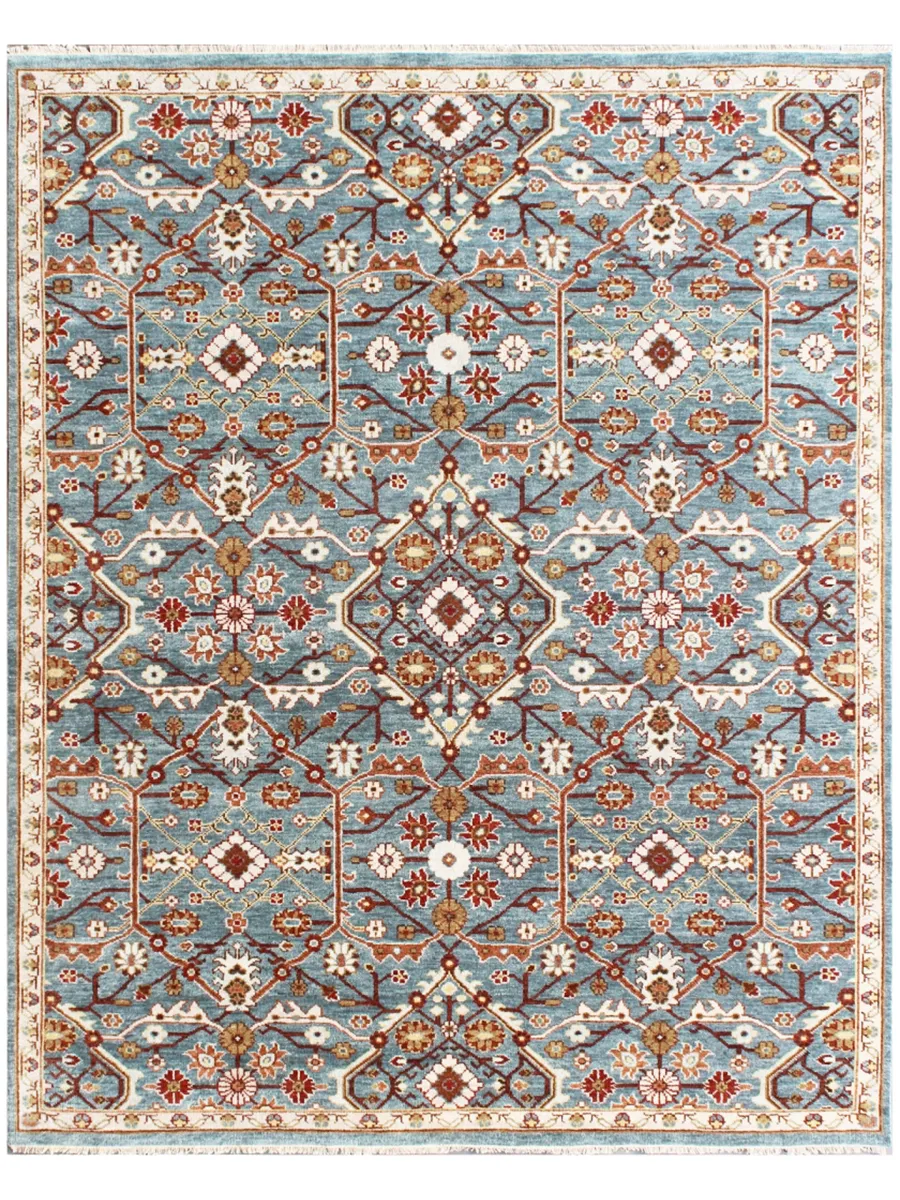 Marque MAR297B Blue 10" x 14" Rug