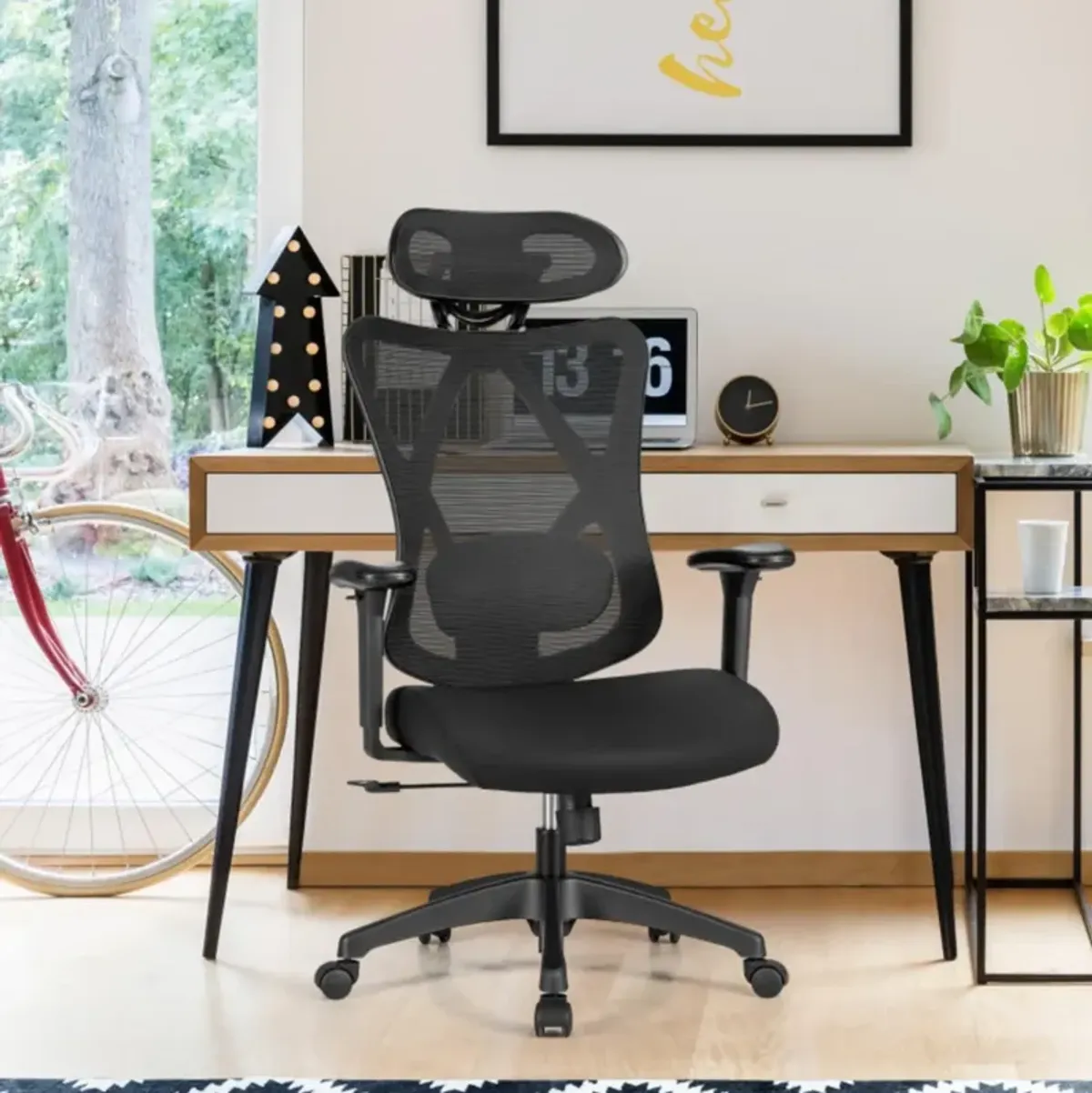 Hivvago High Back Mesh Executive Chair with Adjustable Lumbar Support