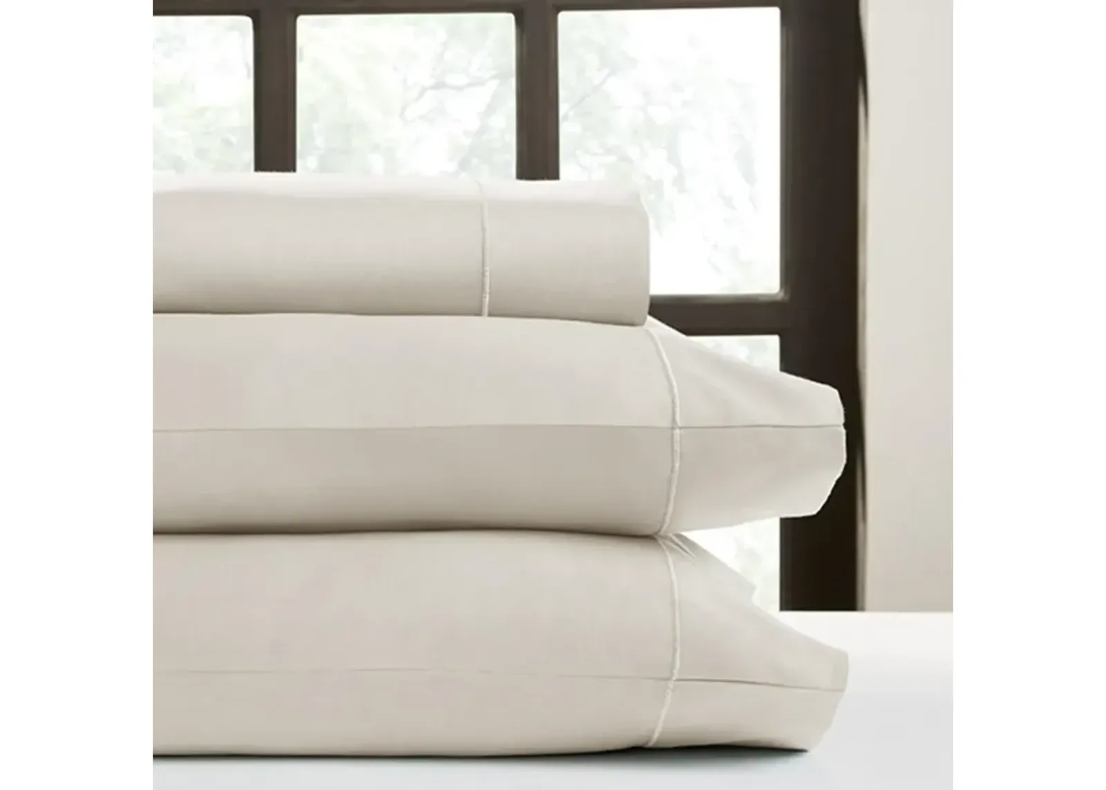 Perthshire Platinum Concepts 1000 Thread Count Solid Sateen Sheet - 4 Piece Set