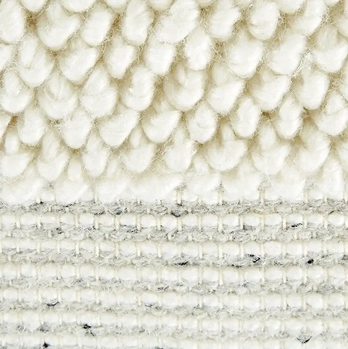 Square Accent Throw Pillow, 20 Inch, White and Gray Stripes, Polyfill - Benzara