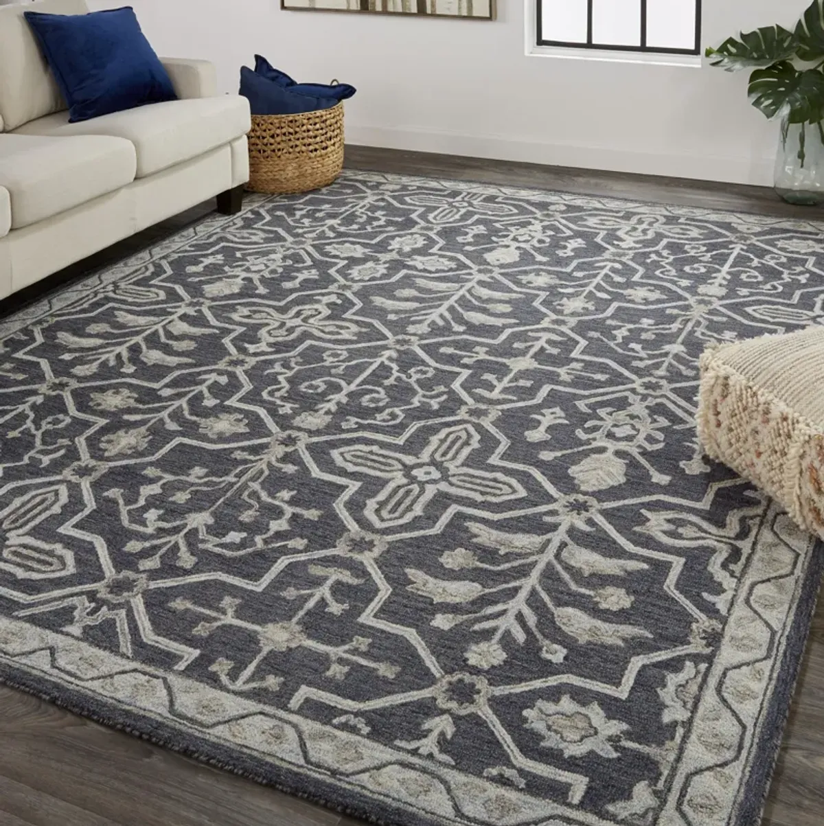 Fallon 8839F Blue/Gray 4' x 6' Rug