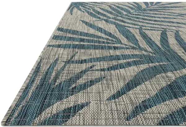 Isle IE10 Grey/Aqua 5'3" x 7'7" Rug