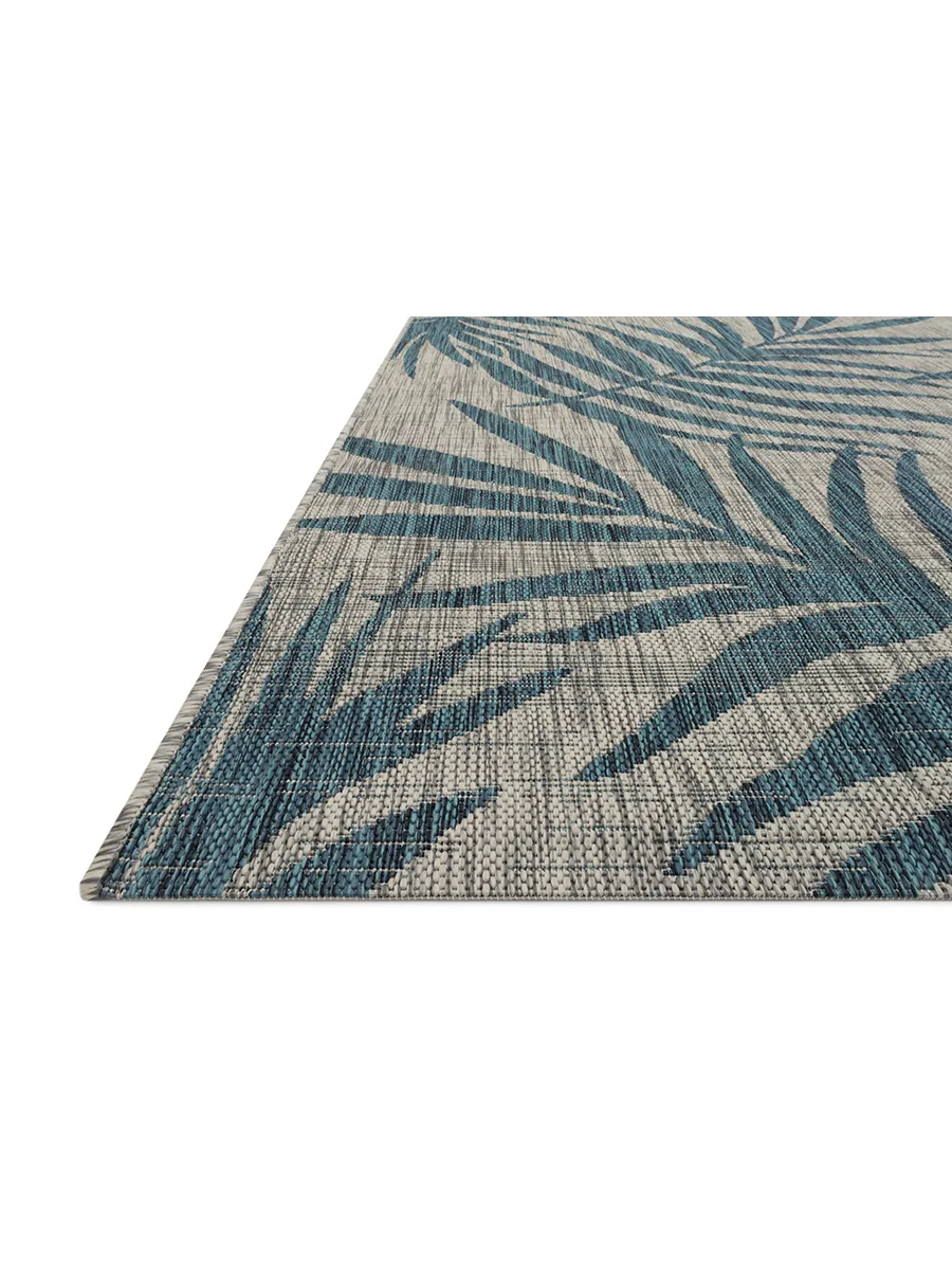 Isle IE10 Grey/Aqua 5'3" x 7'7" Rug