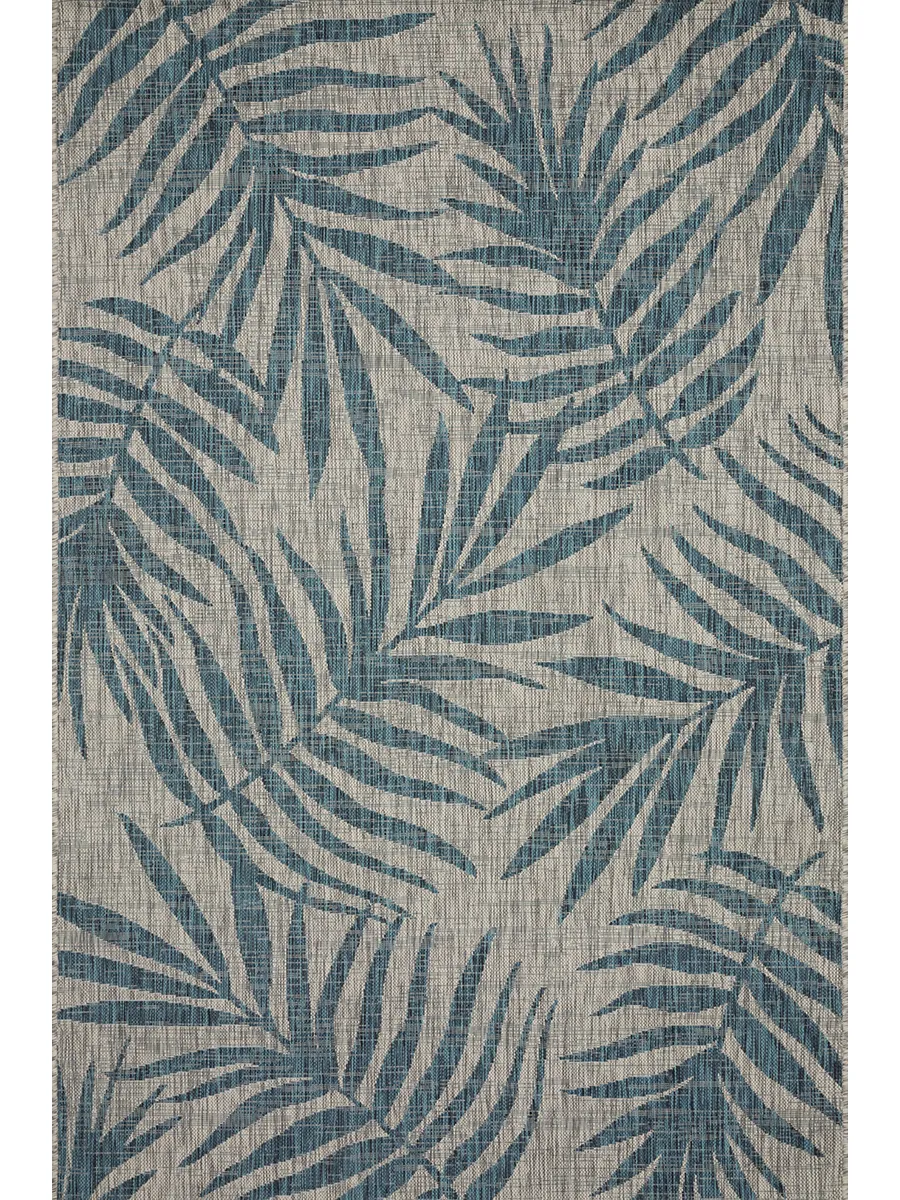 Isle IE10 Grey/Aqua 5'3" x 7'7" Rug