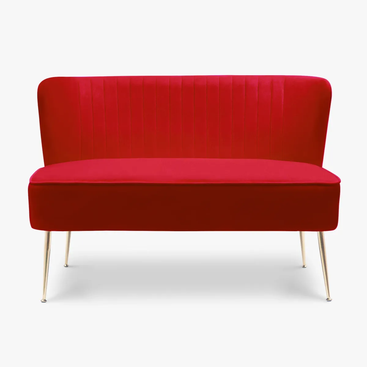 WestinTrends 46" Wide Upholstered Velvet Love Seat Sofa