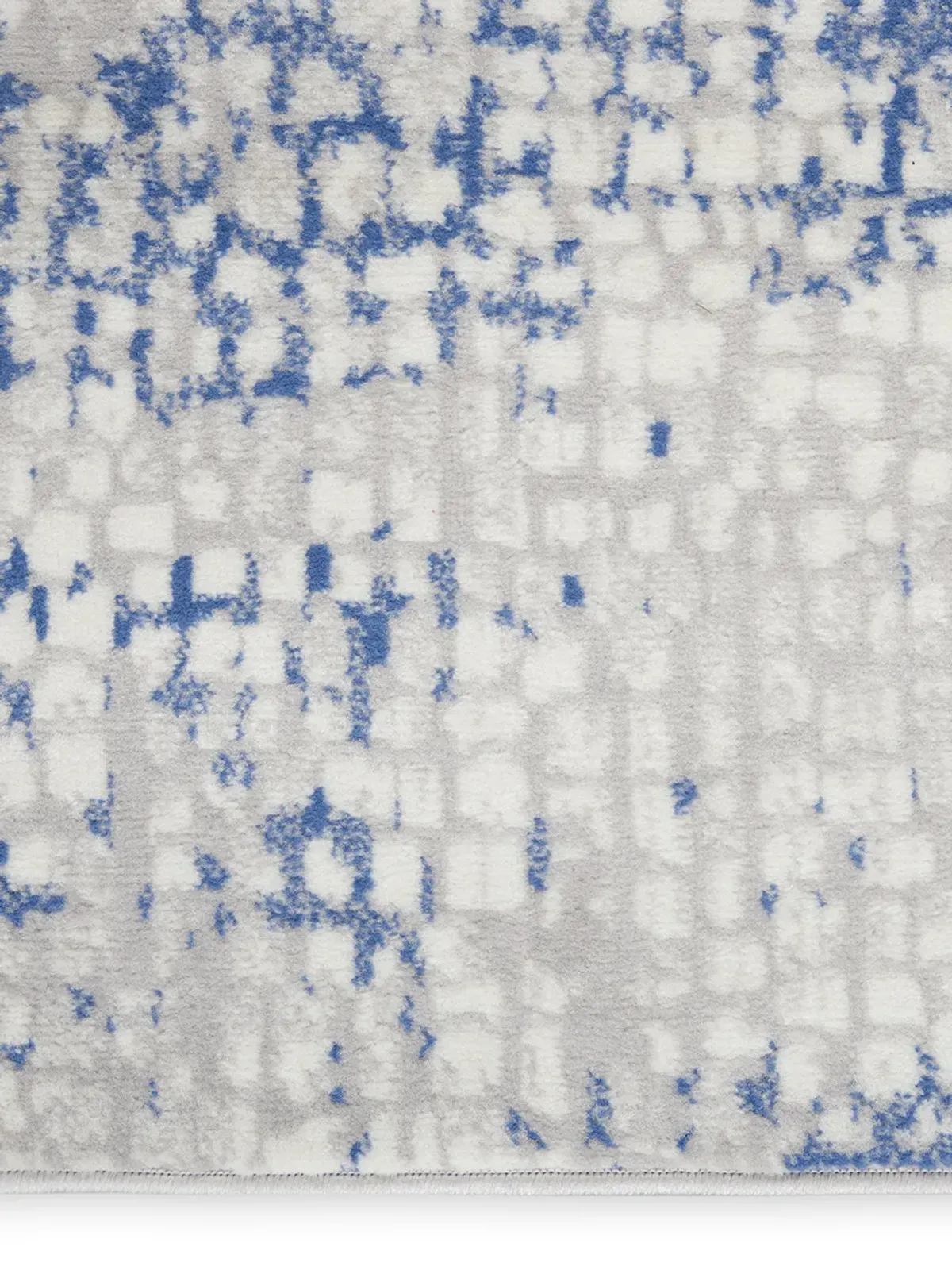 Whimsicle WHS07 Gray/Blue 8' x Round Rug