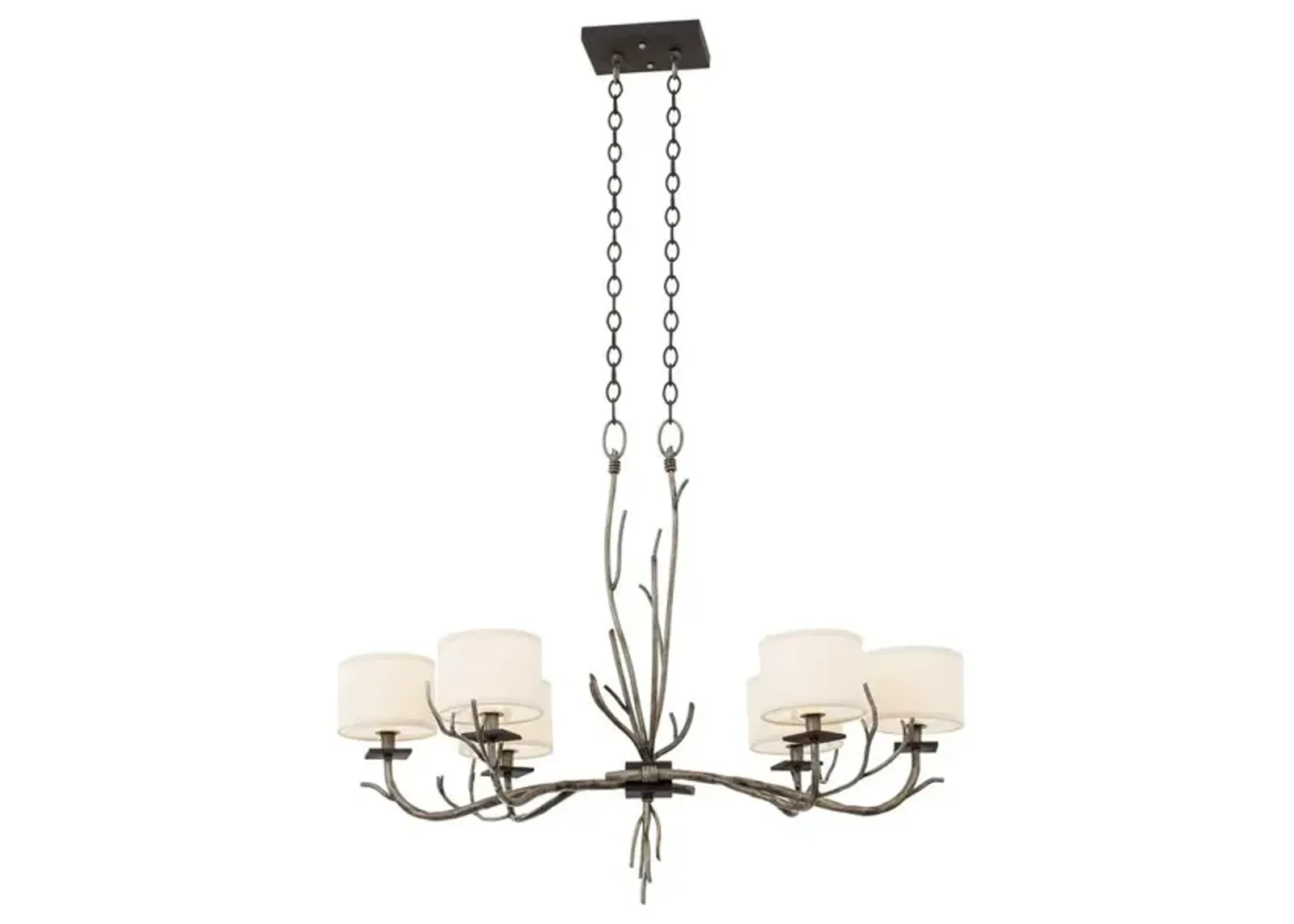 Belen Kox Bronze Jewel Tone Oval Chandelier, Belen Kox